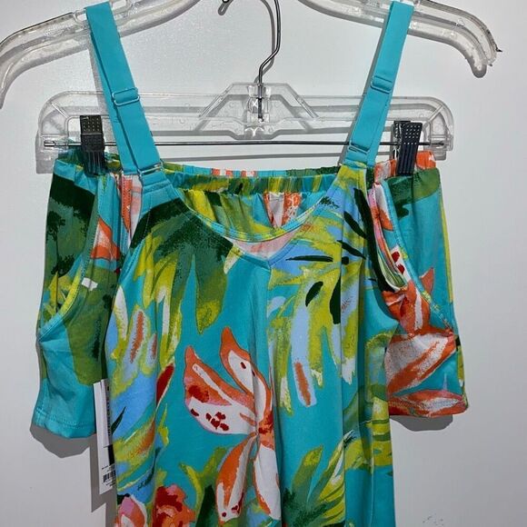 Lilac & London Womens Multicolor 2 Piece Tank Top & Shorts Sleepwear Set XS NWT - Picture 2 of 9